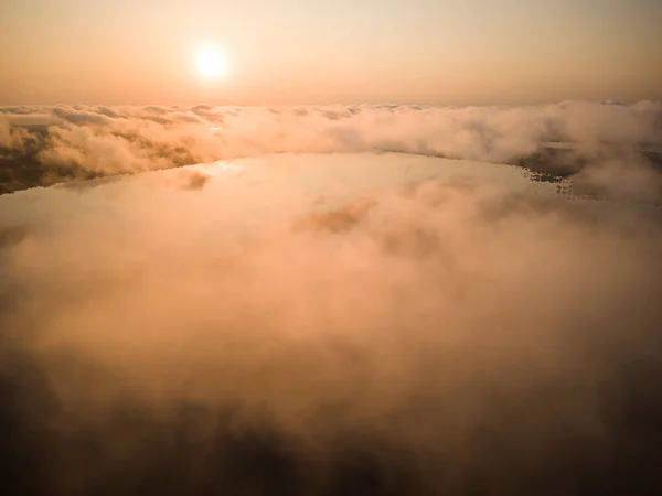 Вид Воздуха Зеленый Амазонский Дождь Облака Острова Реку Архипелаге Анавильянас — стоковое фото