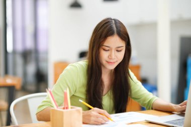 Girişimci İş kadını yatırım pazarlama verilerini analiz etti.