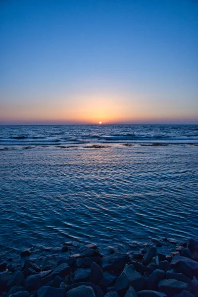 Sonnenuntergang Von Der Küste Des Roten Meeres — Stockfoto