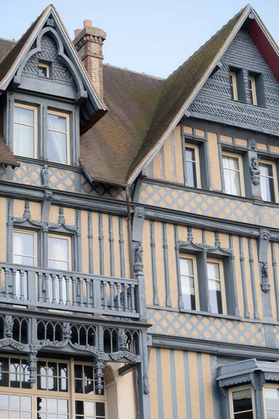 Casas Típicas Arquitectura Edificios Deauville Normandía — Foto de Stock