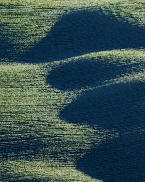Campos Toscana Texturas Pôr Sol — Fotografia de Stock