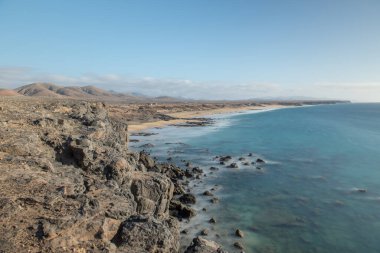 Fuerteventura kıyıları El Cotillo, Kanarya Adaları, İspanya.