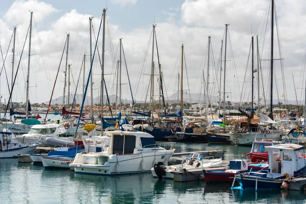Corralejo Fuerteventura Spanien 2020 September Sonniger Tag Hafen Von Corralejo — Stockfoto