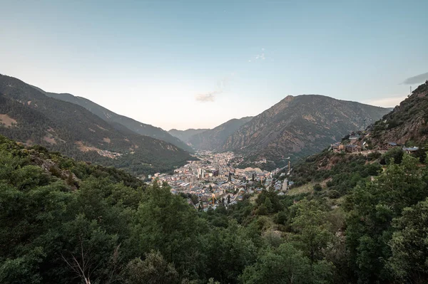 Cidade Verão Andorra Vella Andorra — Fotografia de Stock