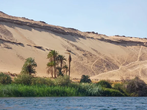 landscapes of the nile river and its nature from a cruise