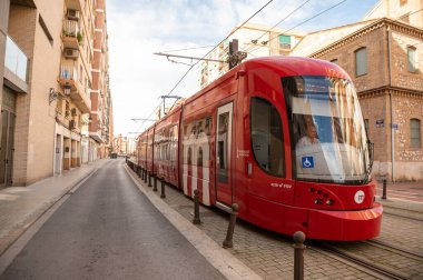 Valencia, İspanya: 15 Kasım 2022 'de Valencia şehrinin başkenti Metro 2022 kışında.