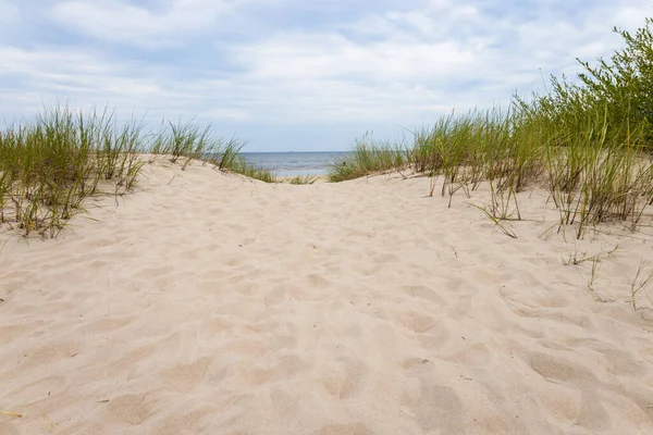 Beautiful Landscape Beach Sand Dunes Baltic Sea — 图库照片