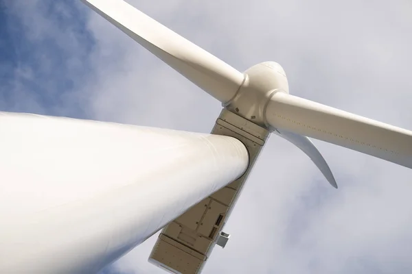 Detailed Close View Wind Turbine Generator Rotor Blade — Stock Photo, Image