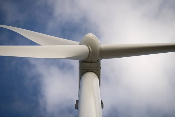 Abstract Close Wind Turbine Producing Alternative Energy — Stock Photo, Image