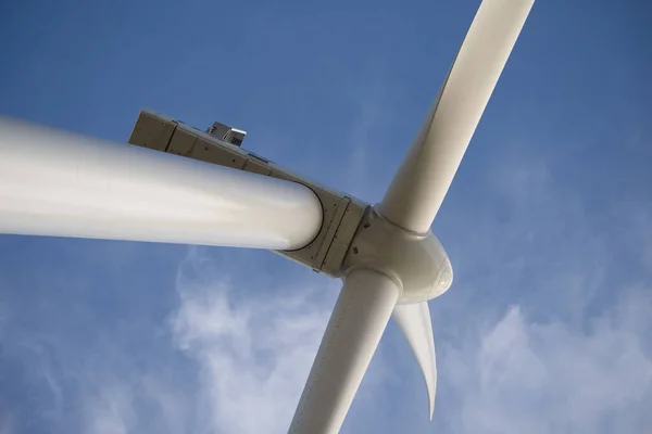 Detailed Close View Wind Turbine Ground View — Stock Photo, Image