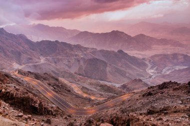 Taif şehrinin güzel manzarası, Suudi Arabistan