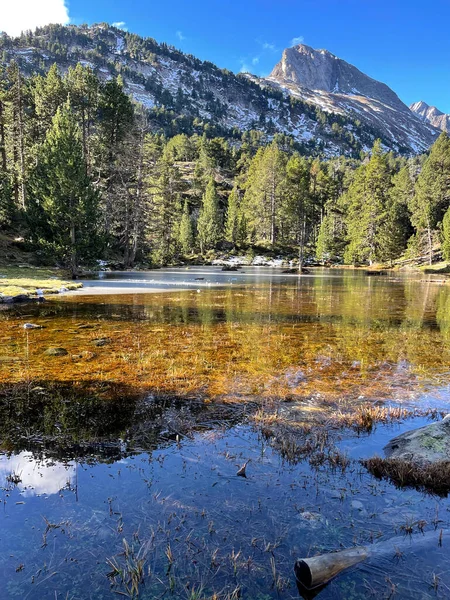 Lago Ghiacciato Nella Valle Del Benasque Pirenei Aragona — Foto Stock