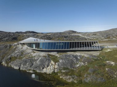 Ilulissat Isfjordscenter hava görünümünden