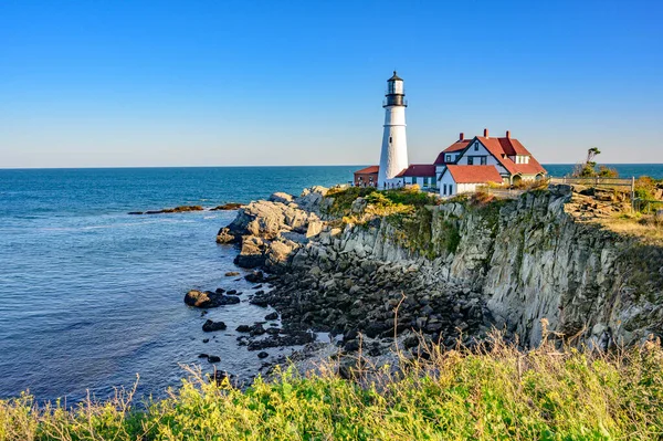 Portland Headlight Lighthouse New England — Stockfoto
