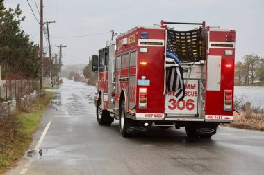 Cape Cod Centerville Hyannis Craigville Sahili 'nde Kasırga Baskını