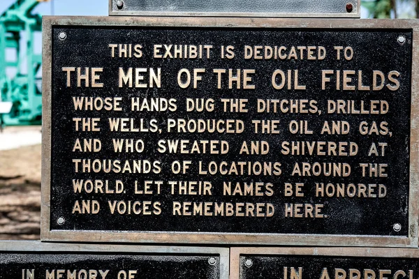 Историческое Нефтепромысловое Оборудование Мидленде — стоковое фото