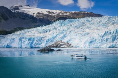 Kenai Fjords Coastal Explorer Glacier Tour Aerial Photography clipart