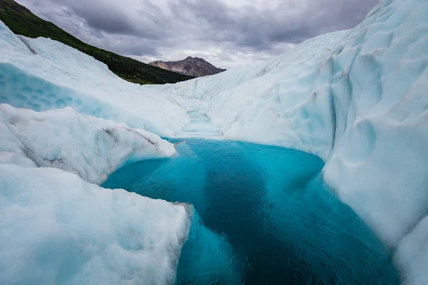 Root Glacier Lakes Wrangellst Εθνικό Πάρκο Ηλία Και Πρες — Φωτογραφία Αρχείου