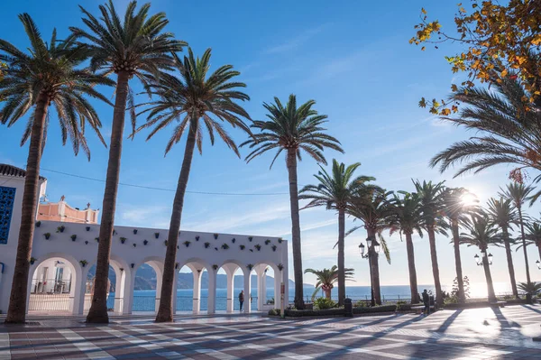 Nerja Spanje 2022 November Prachtige Dag Toeristische Stad Nerja Malaga — Stockfoto