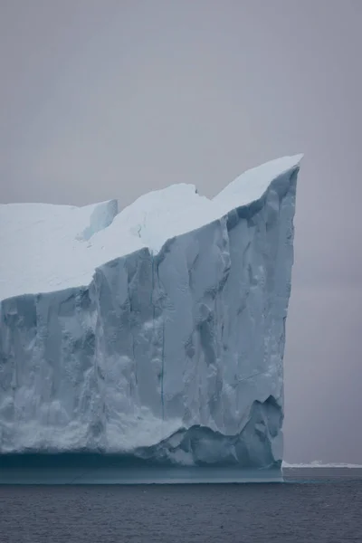 Μεγάλα Παγόβουνα Επιπλέουν Πάνω Από Θάλασσα — Φωτογραφία Αρχείου