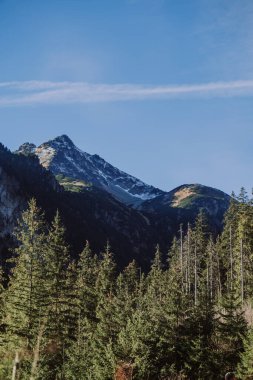 Tatra National Park in Poland. Famous mountains lake Morskie oko or sea eye lake In High Tatras. Five lakes valley