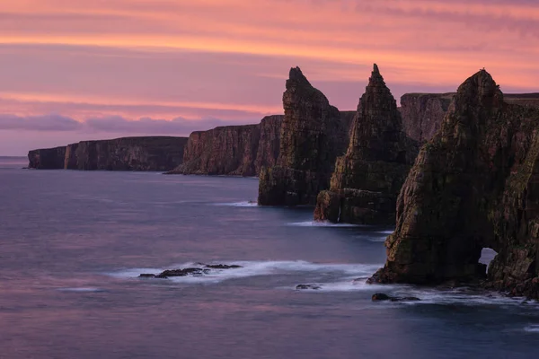 Colorful Sunrise Duncansby Stacks Duncansby Head Scotland — Stock Photo, Image