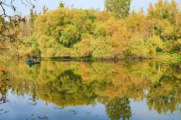 Fishing River Bodrog Tokaj Region — Stock Photo, Image