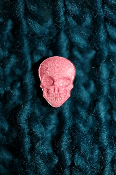 Purple skulls world's strongest ecstasy pills with mdma close up background high quality big size dope print