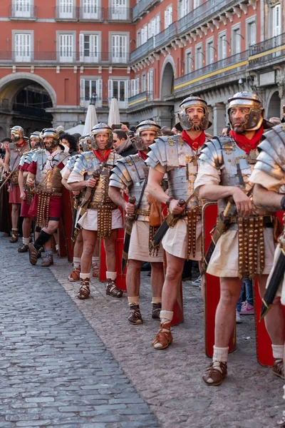 Madrid Spain January 2023 Parade Roman Troops Festival Arde Lucus — Stockfoto