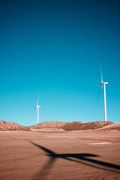 Turbiny Wiatrowe Produkcji Energii Elektrycznej — Zdjęcie stockowe