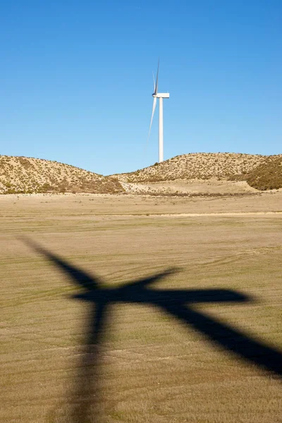Turbinas Eólicas Para Producción Energía Eléctrica — Foto de Stock