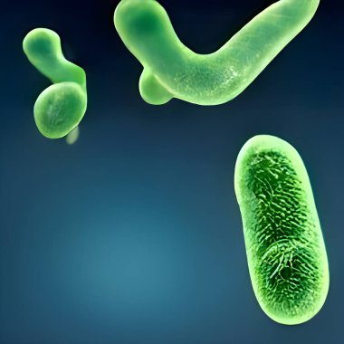 microscopic bacteria. Legionella pneumophila illustration