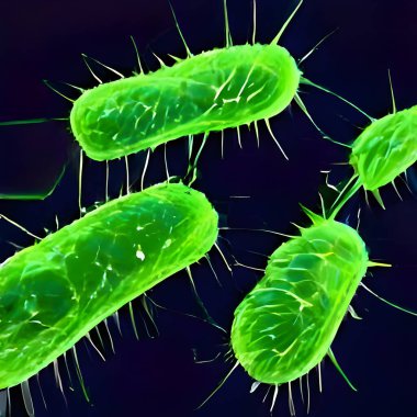 microscopic bacteria. Legionella pneumophila illustration