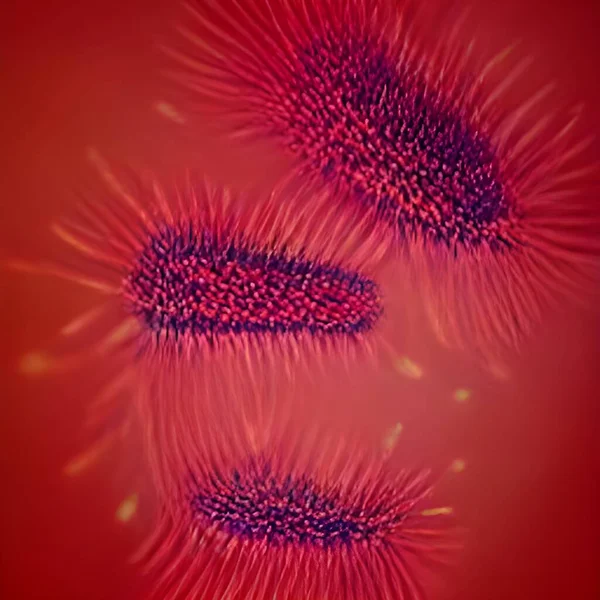 Microscopische Bacteriën Legionella Pneumophila Illustratie — Stockfoto
