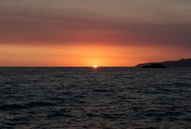 Sea Sunset in Petrovac, Montenegro