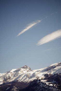 Snow-capped peaks in the Tena valley, Pyrenees.