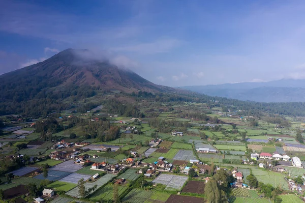 Drone View Batur Volcano Mountain Bali Indonesia — Stock Photo, Image