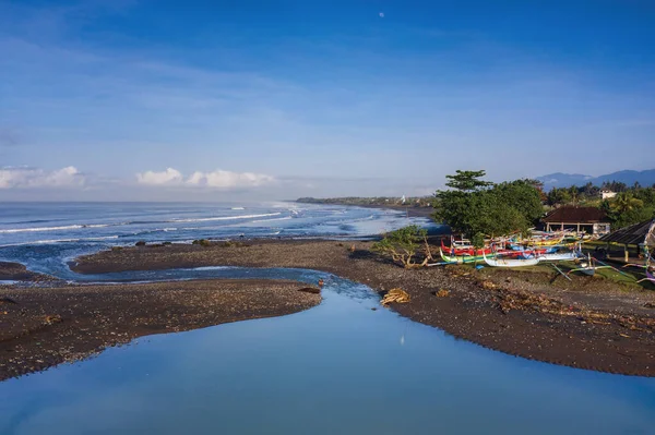Παραλία Medewi Στην Επαρχία Negara Στο Μπαλί Της Ινδονησίας — Φωτογραφία Αρχείου