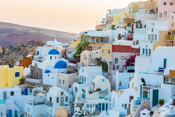 View Stucco Buildings Fira Santorini Greek Islands — Stock Photo, Image