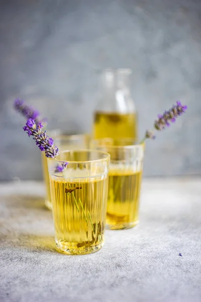 Summer Alcoholic Cocktail Lavender — Stockfoto