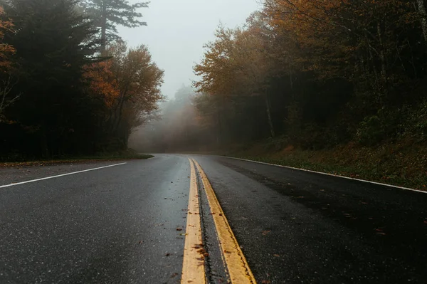 グレート スモーキー山国立公園の秋の道 — ストック写真