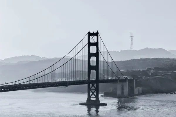 Golden Gate Bridge San Francisco Monochrome — Stock Photo, Image