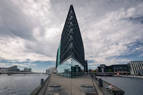 Waterfront Modern Building Sydhavnen Aller Holding Cope — Foto de Stock