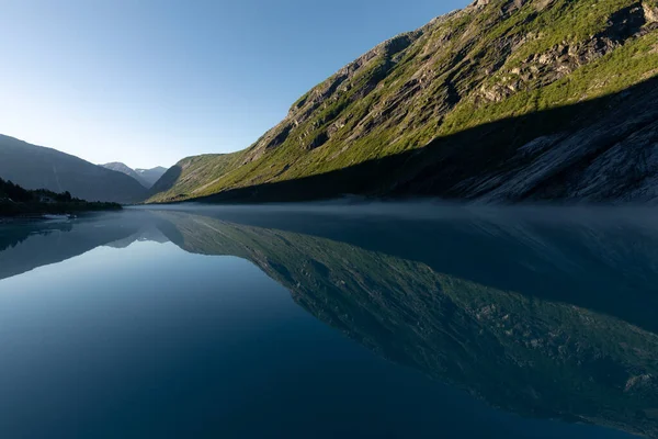 Twilight Lake Nigardsbrevatnet Jostedalsbreen National — Photo
