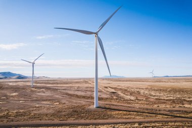 Wind turbines at Macho Springs wind energy farm in NM