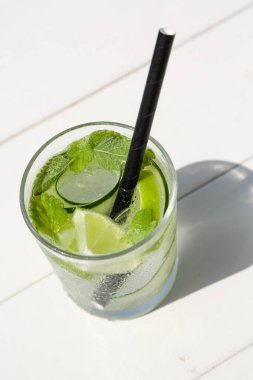 Mojito on the beach of Balaton