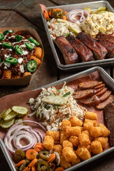 Tabletop Full Texas Barbecue — Stok fotoğraf