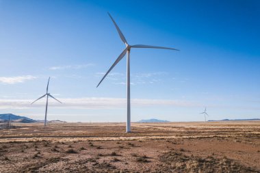 Wind turbines in New Mexico producing alternative green energy