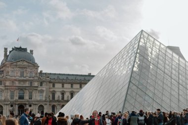 People at The Louvre during the day