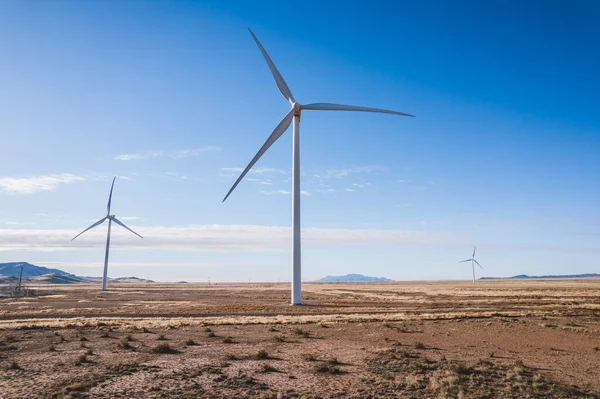 Turbinas Eólicas Nuevo México Produciendo Energía Verde Alternativa — Foto de Stock